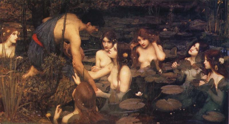 John William Waterhouse Hylas and the Water Nymphs China oil painting art